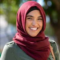 AMEP student smiling